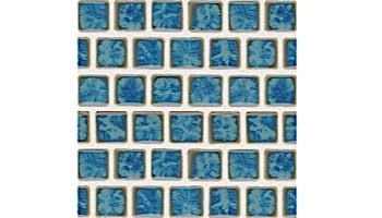 National Pool Tile Harmony 1x1 Series | Pacific Blue | MK1341