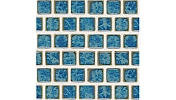 National Pool Tile Harmony 1x1 Series | Pacific Blue | MK1341