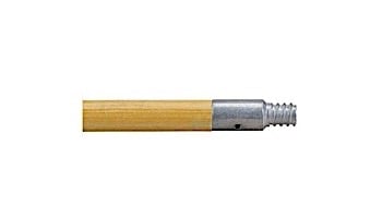 A&B Brush 60" Wooden Handle with Metal Tip