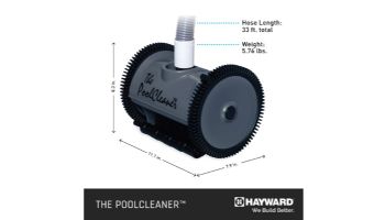 Hayward Poolvergneugen PoolCleaner 2-Wheel Suction Side Cleaner | Limited Edition Dark Gray | W3PVS20GST