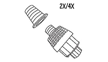 POOLVERGNUEGEN 896584000-044 BYPASS VALVE REPL KIT 2x4x