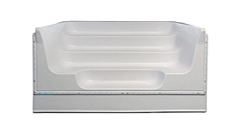 Quacker Plastics 8' Twin Seat / Step Straight 4 Treads for Inground Pool | QP-0084TS