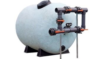 Astral 48" Horizontal Composite High-Rate Commercial Sand Filter with 6" Connection | 24 Sq Ft | 20896