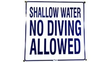 Pentair No Diving Allowed Sign | 24" x 24" | R233800