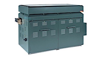 Raypak Raytherm P1414 #57 Cold Run Commercial Swimming Pool Heater with H-Style Bypass and Outdoor Top | Propane Gas 1,413,000 MBTU | 012387