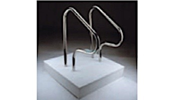 Fluidra USA 60" 2-Bend Hand Rail | 1.7" O.D. x .49 | Stainless Steel | 07649