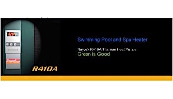 Raypak Heat Pump 133K BTU | Titanium Heat Exchanger | Digital Controls | 013331 013365 R8350ti-E M8350ti-E