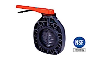 Fluidra USA 6" Butterfly Valve 150 PSI EPDM Seal, Zinc Shaft | 02586