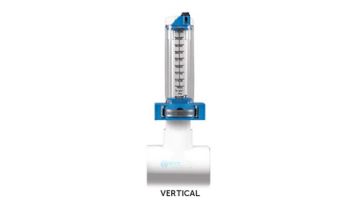 Rola-Chem 6" PVC Vertical Mount Flow Meter | 400-1050 GPM | 570391V