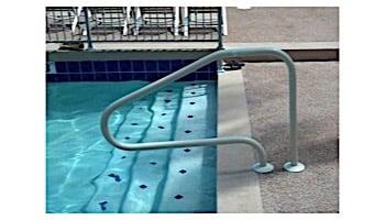 Saftron 4 Bend Grabrail Ret To Deck 48" | White | P-448-RTD-W