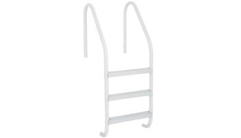 Saftron Economy 2-Step Ladder | .25" Thickness 1.90" OD | 24" W x 44" H | White | P-324-L2-W