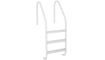 Saftron Economy 4-Step Ladder | .25" Thickness 1.90" OD | 24" W x 62" H | White | P-324-L4-W
