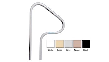 Saftron In-Ground Spa Return to Deck Handrail | .25" Thickness 1.90" OD | 26" W x 42" H | Black | S-326-BK