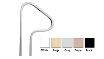 Saftron In-Ground Spa Return to Deck Handrail | .25" Thickness 1.90" OD | 26" W x 42" H | White |  S-326-W
