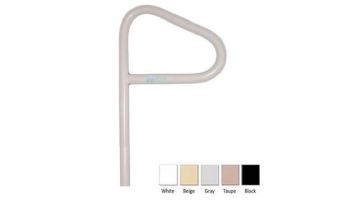 Saftron In-Ground Spa Floor Handrail | .25" Thickness 1.90" OD | 18" W x 24" H | White | SF-24-W