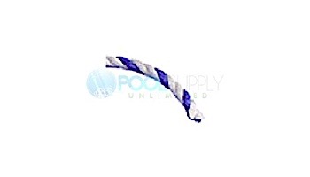 Pool Rope 3/4" White & Blue | Sold per Foot | 10352