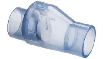 SuperPro Swing-Spring Clear Check Valve with Unions .5lb SlipxSlip 1" | SP0823-10C