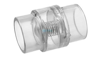 Super-Pro 2"S Clear PVC Check Valve with 0.25 lb Spring | SP0830-15C