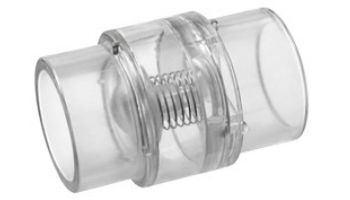 Super-Pro Clear PVC Check Valve with Spring