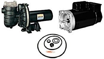 AO Smith Square Flange Pool & Spa Motor | 2.2HP Full-Rated/2HP Up-Rated | 56 Frame Energy Efficient | 208V-230V | HSQ220