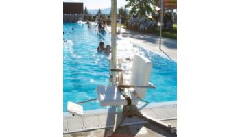Spectrum Aquatics WP400 Lolo ADA Pool Lift | 400 lbs Capacity 180 Degrees Rotation 55 PSI | Anchor Not Included | 27550 | 26285