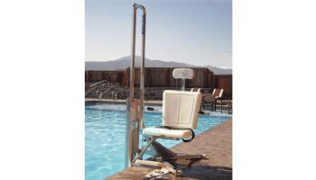 Spectrum Aquatics WP400 Lolo ADA Pool Lift | 400 lbs Capacity 180 Degrees Rotation 55 PSI | Anchor Not Included | 27550 | 26285