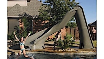 SR Smith TurboTwister Pool Slide | Left Curve | Gray Granite | 688-209-58224