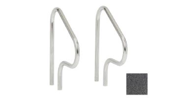 S.R.Smith 30" Figure 4 Residential Handrail Pair | 304 Grade Stainless Steel | 1.90" OD | .049" Wall | Rock Gray | F4H-101-RG