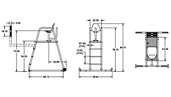 SR Smith Standard Lifeguard Chair and Stand Standard | PLS-204