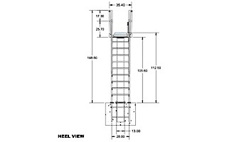 S.R. Smith Deluxe Tower 3 Meter, Heel Mount | CAT-3M-203H