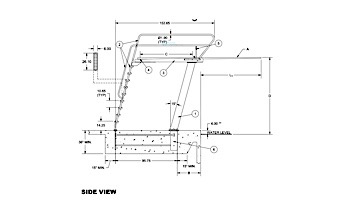 S.R. Smith Deluxe Tower 3 Meter, Heel Mount | CAT-3M-203H
