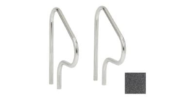 S.R.Smith 26" Figure 4 Residential Handrail Pair | 304 Grade Stainless Steel | 1.90" OD | .049" Wall | Rock Gray | F4H-102-RG