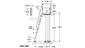 S.R. Smith Deluxe Tower 3 Meter, Left Mount | CAT-3M-203L