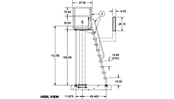 S.R. Smith Deluxe Tower 3 Meter, Right Mount | CAT-3M-203R