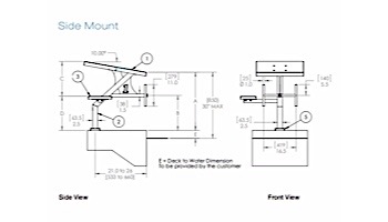 SR Smith Legacy Single Post Side Mount Starting Platform with Anchor | LSM-9999