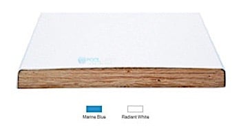 SR Smith14' Eureka Diving Board | Radiant White | Matching Tread | 66-209-2442-1