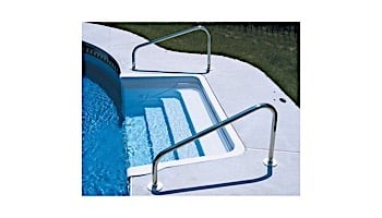 SR Smith 42" Stainless Steel Deck Mounted Stair Rails | 304 Grade | .049 Wall Residential | Pearl White Powder Coated | 50-903-PW