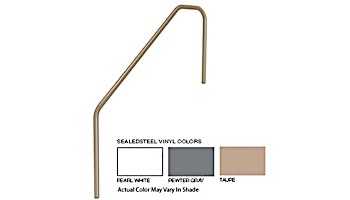 SR Smith 3 Bend 6' Sealed Steel Handrail | Pewter Gray Color | 304 Grade | .049 Wall Residential | 3HR-6-049-VG