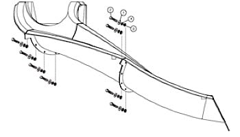 S.R.Smith BigRide Series Landscape Slide | Right Curve | Taupe | BR-2R-TP