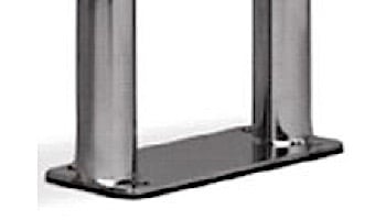 SR Smith 55.90" Center Grab Stainless Steel Rail with Welded Mounting Plate  | 304 Grade | .49 Wall Residential | PR 500