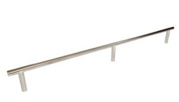 S.R. Smith 3' Therapeutic Exercise Bar with Flanges | .049" Wall Thickness | 316L Stainless Steel Marine Grade | EB-100A-MG