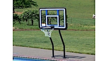 SR Smith Salt Pool Friendly Basketball Game with Anchors | Vinyl Coated Dual-Post | S-BASK-44