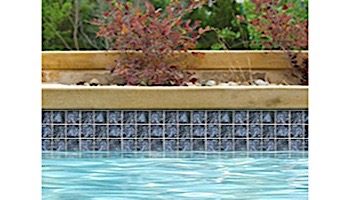 National Pool Tile Nebula Glass Series | Blue 2x2 | GLTN0074
