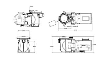 Sta-Rite SuperMax .75HP Standard Efficiency Pool Pump 115-230V | PHK2RA6D-101L
