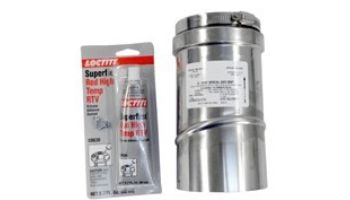 Pentair 4" Stainless Steel Appliance Adapter for Horizontal or Vertical Positive Pressure by Heatfab | 77707-0086