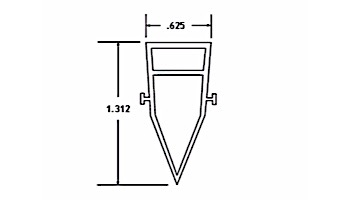 Stegmeier 12' Frontier Front Deck Joint | White | SDJ1W