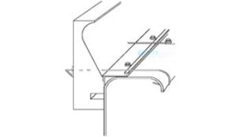 Stegmeier Capstone Form with Tie Wire & Plumb Strip | 8' Length x 6" Height | 14 / Box | White Finish | 9CF912