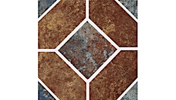 National Pool Tile Aztec Series 6x6 Deco | Peacock | AZ1 DECO