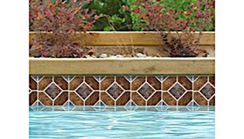 National Pool Tile Aztec Series 6x6 Deco | Peacock | AZ1 DECO