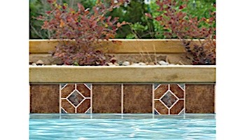 National Pool Tile Aztec Series 6x6 Deco | Peacock | AZ1 DECO